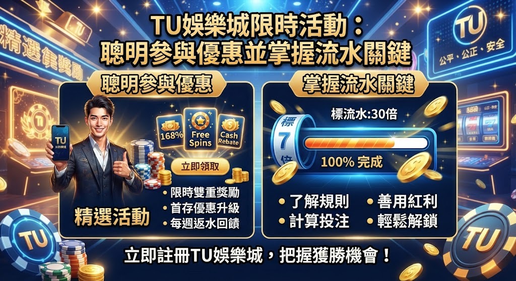 聰明參與優惠並掌握流水關鍵